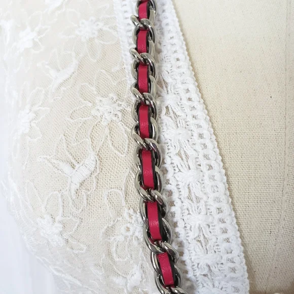 RALPH LAUREN Emmy Medium Nappa Leather Pink Bucket Crossbody - Picture 5 of 16